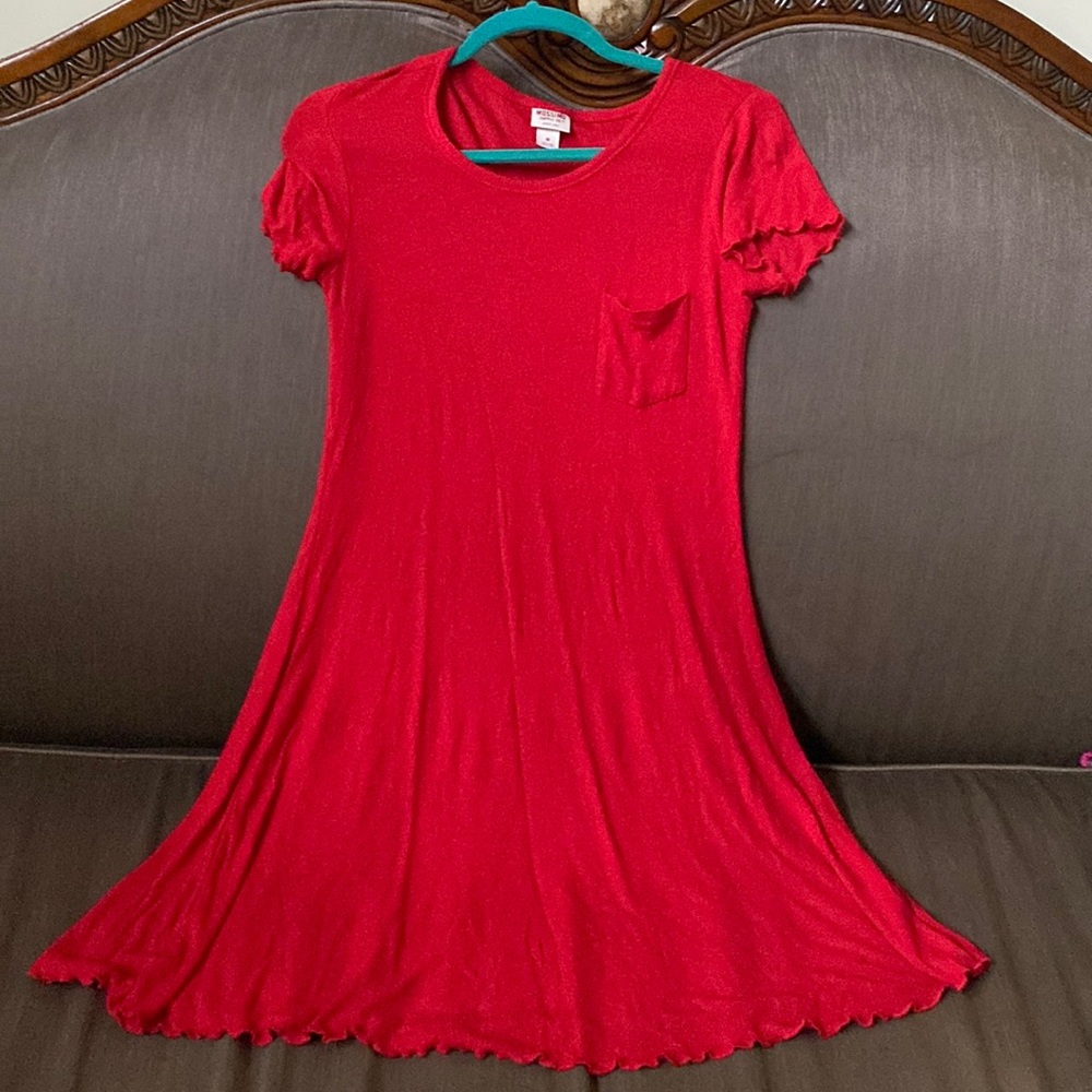 Red stretchy dress women’s size M